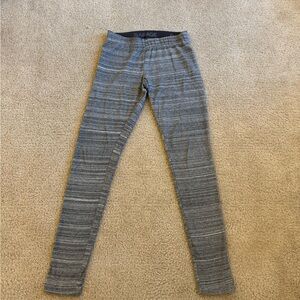Garage Charcoal and Light Gray Striped Leggings